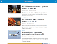 Tablet Screenshot of cestujeme.cz